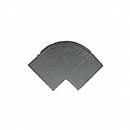 CURVA VERT 90� ALUMINIO NATURAL P/ DUTO 45MM