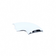 CURVA HORIZ 90� P/ DUTO SLIM ALUMINIO BRANCO