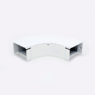 CURVA HORIZ EXTERNA PLANA LISA R60MM P/ DUTO 45MM BRANCO