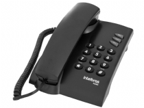 TELEFONE C/ FIO PLENO TEMPO DE FLASH=100 MS - PRETO