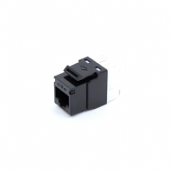 CONECTOR RJ45 FEMEA CAT.5E PRETO MULTILAN