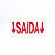 PL SINALIZACAO PS VM-BR 250X158X1MM SAIDA 2 SETAS BAIXO