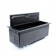 CAIXA OPENBOX PRETA C/3 TOMADAS, 3 RJ45, 2 BL CEGOS, 3 ELET