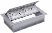 CAIXA OFFICE STANDART P/ 6 BLOCOS - PRATA