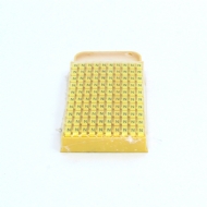 ANILHA WIC AMARELO LETRA N - PACOTE C/100