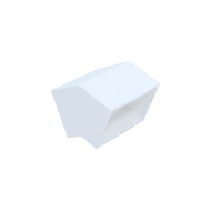 CURVA VERT 135� EM ABS BRANCO P/ DUTO 45MM