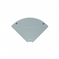 CURVA HORIZ 90� P/ DUTO 45MM ALUMINIO BRANCO