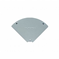 CURVA HORIZ 90� P/ DUTO 25MM ALUMINIO BRANCO